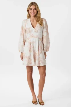 Milly Emb Rose Dress 165099*Neo Noir Clearance