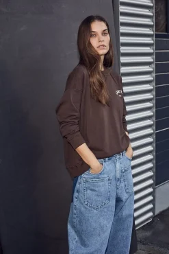 Haute L'Amitié Mini Curve Logo Sweat HL10022< Bluser & Skjorter|Sweatsæt & Comfy Wear