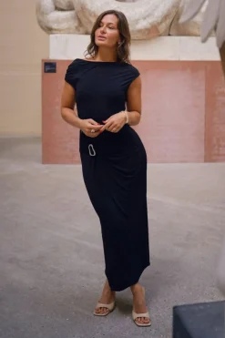 Minja Drapy Dress 165728*Neo Noir Outlet