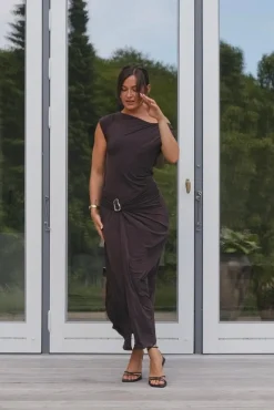 Minja Drapy Dress 165728*Neo Noir Outlet