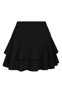 Neo Noir Mitra Frill Structure Skirt 167121< Nederdele