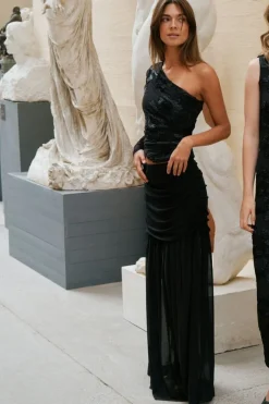 Neo Noir Mori Layered Skirt 166934< Nederdele