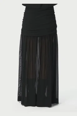 Neo Noir Mori Layered Skirt 166934< Nederdele