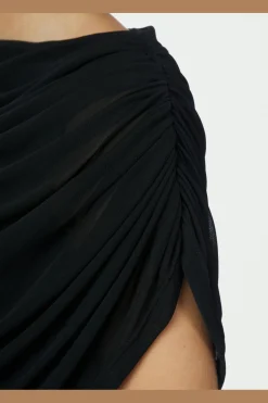 Neo Noir Mottuna Drapy Mesh Dress 167475< Kjoler