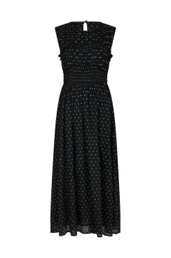 Neo Noir Myrna Dot Dress 166384< Kjoler