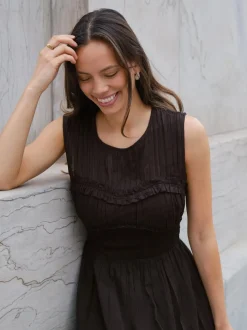 Neo Noir Myrna S Voile Dress 166127< Kjoler