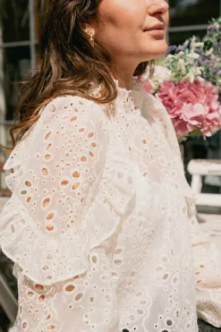 Neo Noir Nadira Embroidery Blouse< Bluser & Skjorter