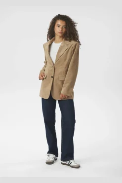 Namy Imitated Suede Blazer 164548*Neo Noir Outlet