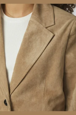 Namy Imitated Suede Blazer 164548*Neo Noir Outlet
