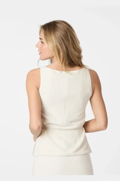 Nassa Linen Top 165623*Neo Noir Discount