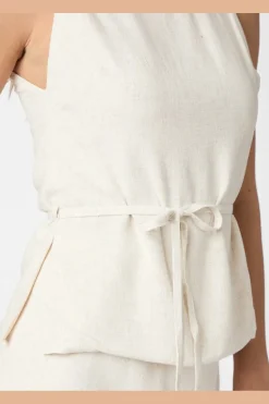 Nassa Linen Top 165623*Neo Noir Discount