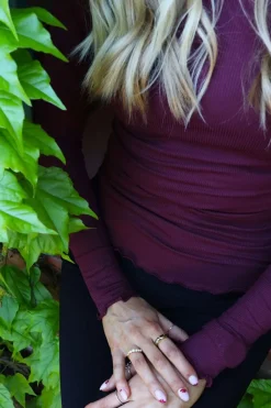 Natalia Ls Round Neck Blouse 9914*Liberte Sale