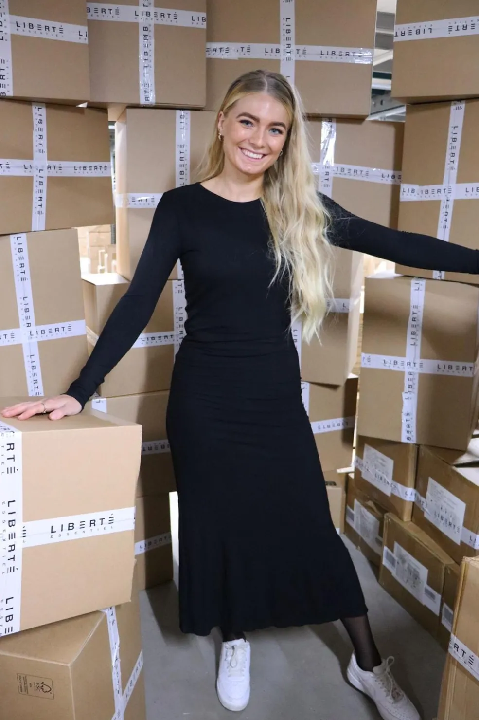 Liberte Natalia-Ls-Long-Dress< Kjoler