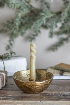 Bloomingville Nataline Lysestage, Guld, Aluminium 82068416< Dekoration Til Hjemmet