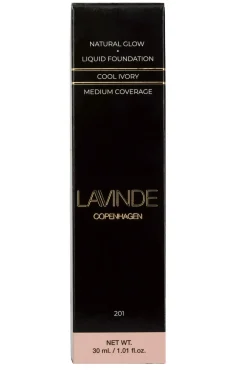 Natural Glow Liquid Foundation Cool Ivory 201*Lavinde Copenhagen Clearance