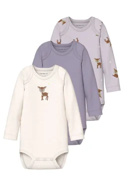 Name It Nbfbody Ls Deer<Børn Bodystockings