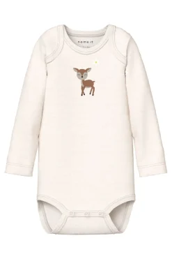 Name It Nbfbody Ls Deer<Børn Bodystockings
