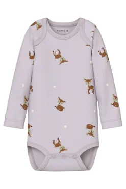 Name It Nbfbody Ls Deer<Børn Bodystockings