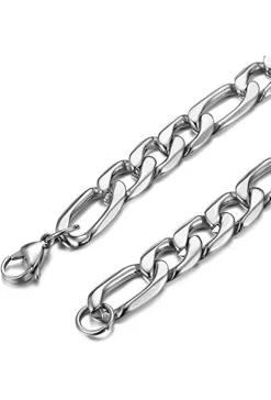 Mellow Moon Necklace Figaro Mesh collierfigaro4mm< Halskæder