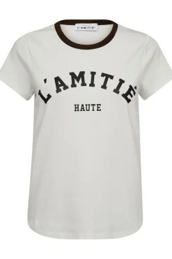 Haute L'Amitié Neckline Logo Tee HL10006< T-Shirts & Toppe
