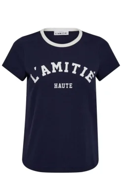 Haute L'Amitié Neckline Logo Tee HL10006< T-Shirts & Toppe