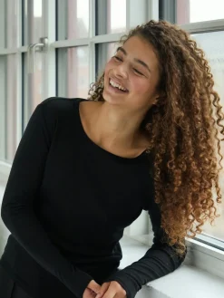 Neo Noir Nella Fine Rib Blouse 167271< Bluser & Skjorter