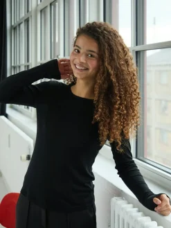 Neo Noir Nella Fine Rib Blouse 167271< Bluser & Skjorter