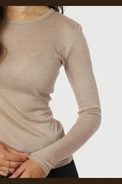 Neo Noir Nella Fine Rib Blouse 167271< Bluser & Skjorter