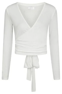 Neo Noir Nia Jersey Wrap Blouse 165501< Bluser & Skjorter|Træningstøj