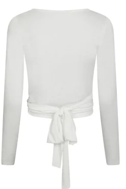 Neo Noir Nia Jersey Wrap Blouse 165501< Bluser & Skjorter|Træningstøj