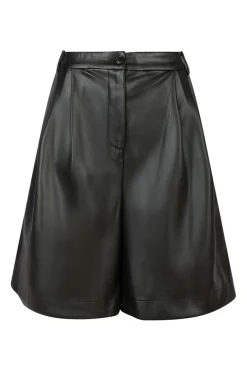 Nika Bermuda Pu Shorts 164147*Neo Noir