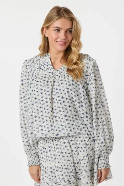 Nipoa Dot Flower Blouse 165284*Neo Noir Sale