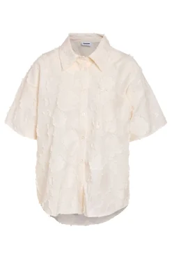 Noisy May Nmalessa S/S Texture Button Down Shirt< Sæt 🛍️|Bluser & Skjorter