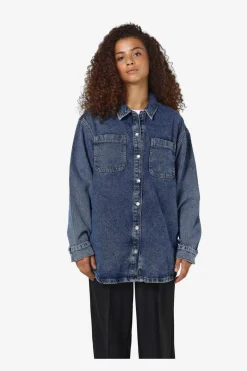 Nmalva L/S Denim Shacket Az351Mb*Noisy May Sale