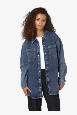 Nmalva L/S Denim Shacket Az351Mb*Noisy May Sale