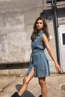 Nmalvi S/L Short Tie Dress Bs023Mb*Noisy May Online