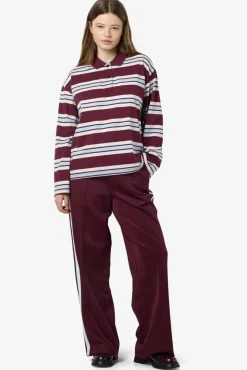 Noisy May Nmaura L/S Striped Polo Shirt< Bluser & Skjorter