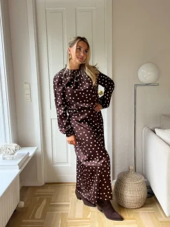 Noisy May Nmbambi Midi Satin Skirt< Nederdele