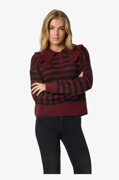 Noisy May Nmbrooke L/S Frill Collar Knit< Cardigans