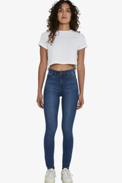 Noisy May Nmcallie Skinny Blue Jeans Fwd< Bukser, Jeans & Leggings