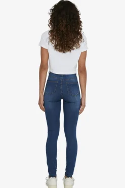 Noisy May Nmcallie Skinny Blue Jeans Fwd< Bukser, Jeans & Leggings