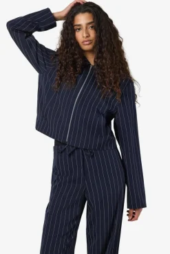 Noisy May Nmella L/S Pinstripe Jacket Fwd< Sæt 🛍️|Overtøj & Jakker
