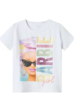 Name It Nmfalda Barbie Ss Nreg Top Box Sky<Børn T-Shirts & Toppe