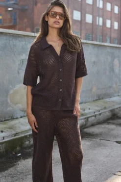 Nmflorine S/S Oversized Knit Shirt*Noisy May