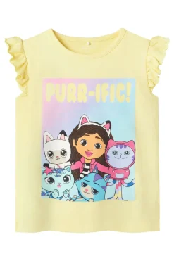 Name It Nmfmedis Gabby Ss Top Box Sky<Børn T-Shirts & Toppe