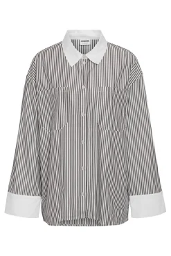 Nmfreja L/S Oversized Plain Shirt*Noisy May Hot