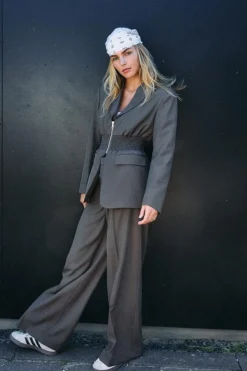 Noisy May Nmiris L/S Smock Fitted Blazer< Sæt 🛍️|Jakkesæt