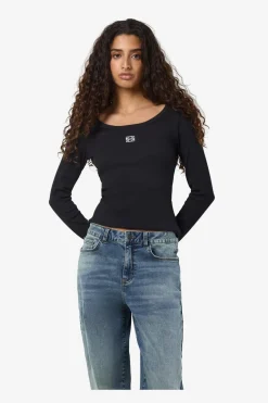 Nmjudy L/S Embr Top*Noisy May Clearance