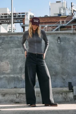 Nmkettie Nw Wide Leg Jeans Vi559Bl*Noisy May New