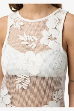 Nmklea S/L Long Flower Lace Slit Dress*Noisy May Online